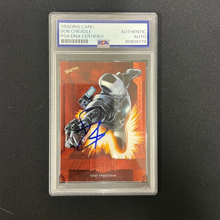 Don Cheadle 2023 UDC Skybox #197 Signed War Machine Marvel Card PSA Autographed