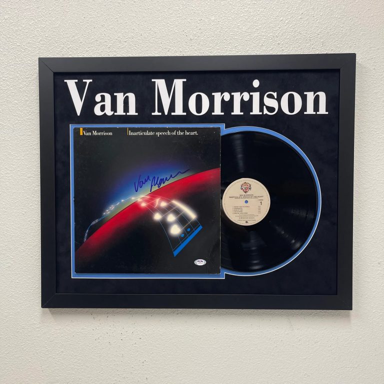 Van Morrison signed Inarticulate Speech of the Heart Vinyl Custom Framed PSA Aut