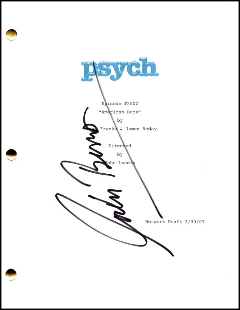 Corbin Bernsen Signed Autograph Psych Full Episode Script Screenplay - Henry