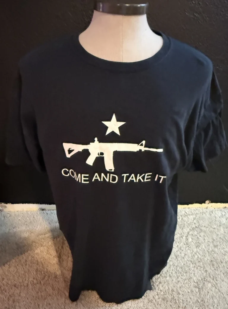 AR-15 Come And Take It Black Gun Policy Adult Mens T-Shirt Size XL