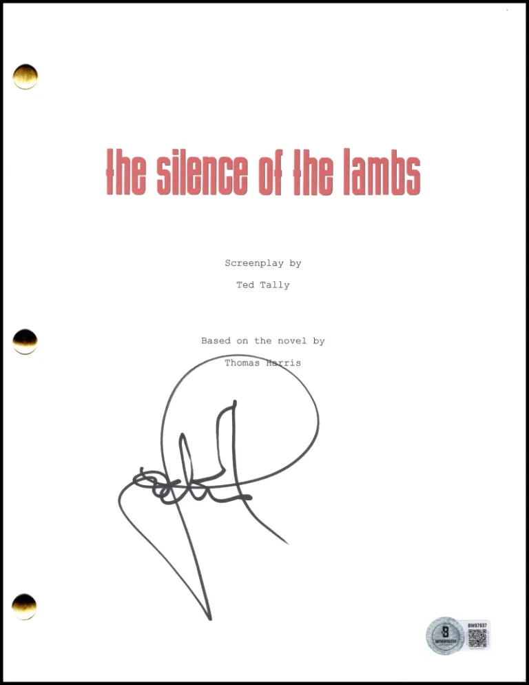 Jodie Foster Signed Autograph The Silence of the Lambs Movie Script  Beckett COA