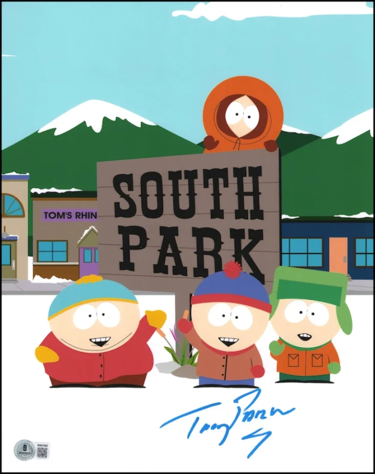 Trey Parker Signed Autograph 11x14 Photo - South Park Creator w/ Beckett COA