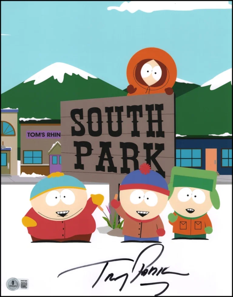 Trey Parker Signed Autograph 11x14 Photo - South Park Creator Beckett COA