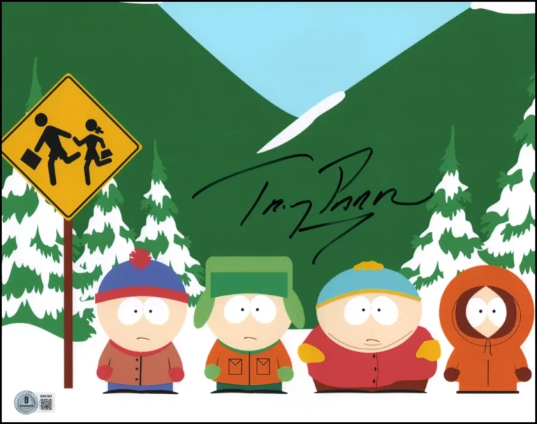 Trey Parker Signed Autograph 11x14 South Park Photo Photograph - Beckett COA
