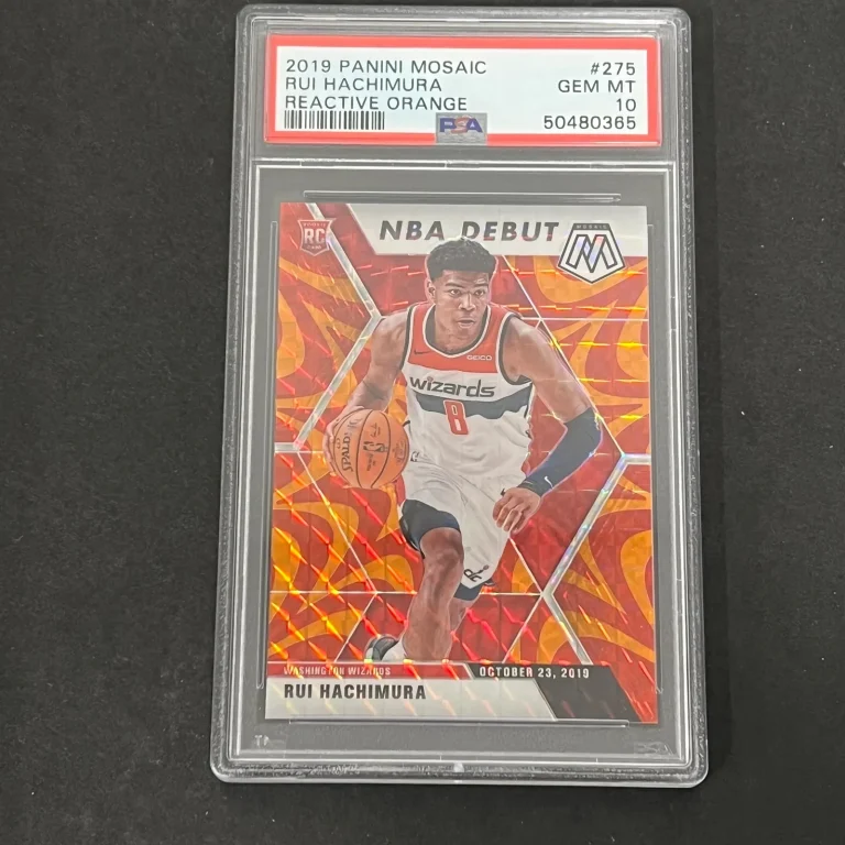 2019 Panini Mosaic Reactive Orange#275 Rui Hachimura PSA 10