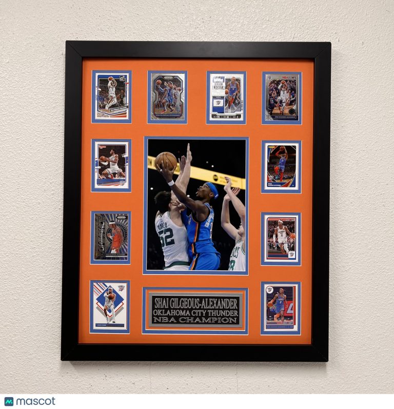 Shai Gilgeous-Alexander 10-Card Custom Display Frame Oklahoma City Thunder