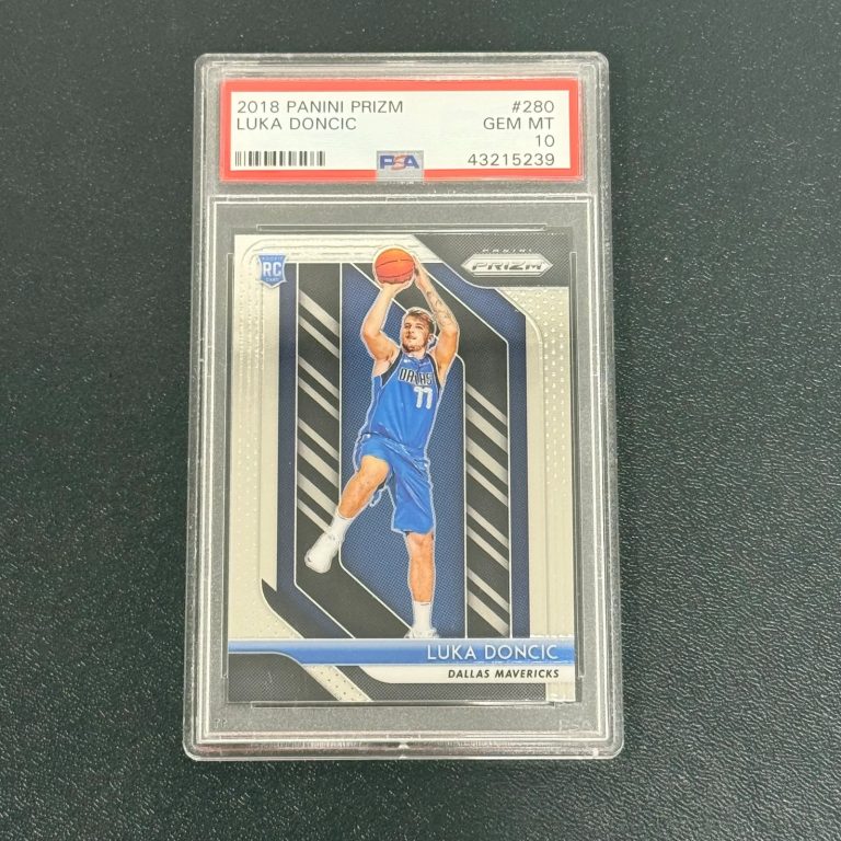 2018 Panini Prizm #280 Luka Doncic Signed Card PSA 10 Dallas Mavericks