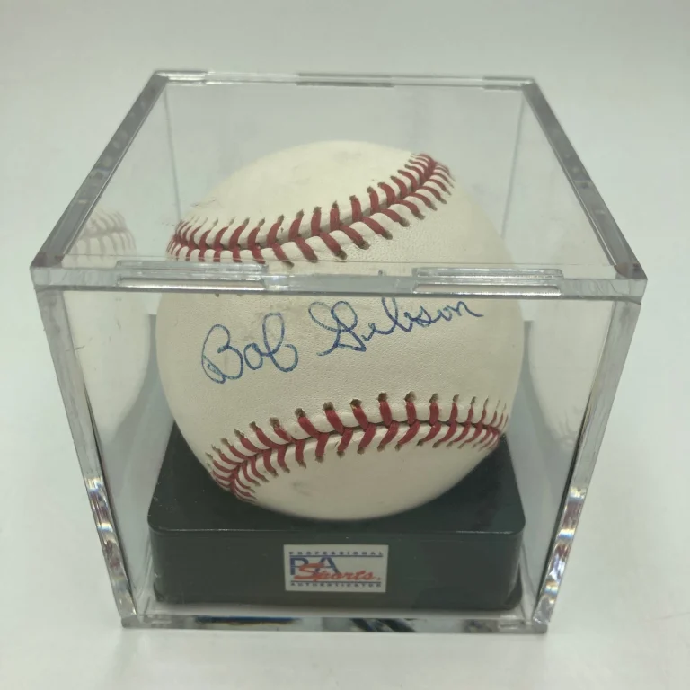 Bob Gibson Signed Major League Baseball PSA DNA Graded 9.5 MINT