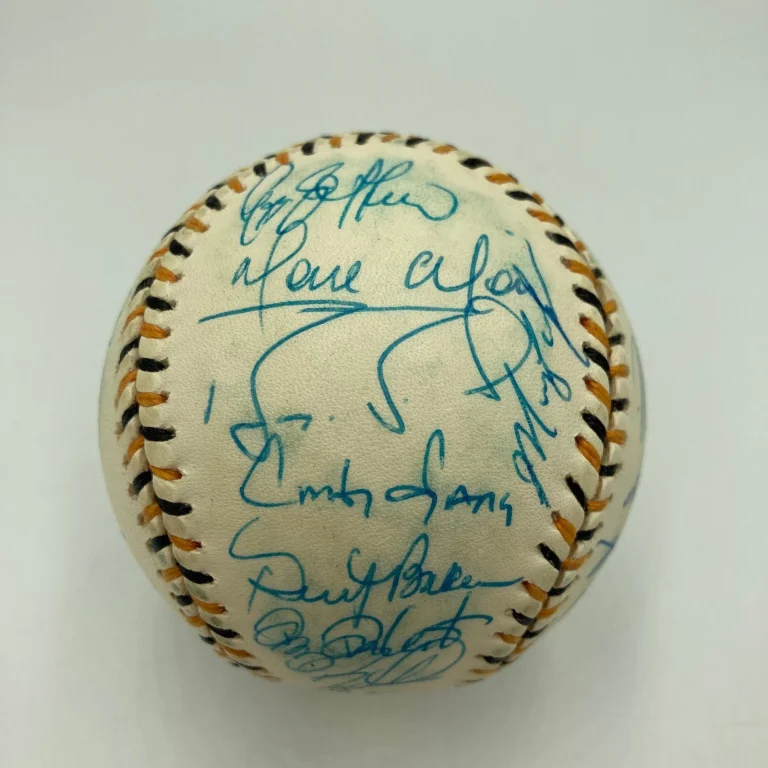 1994 All Star Game National League Team Signed Baseball Barry Bonds PSA DNA COA