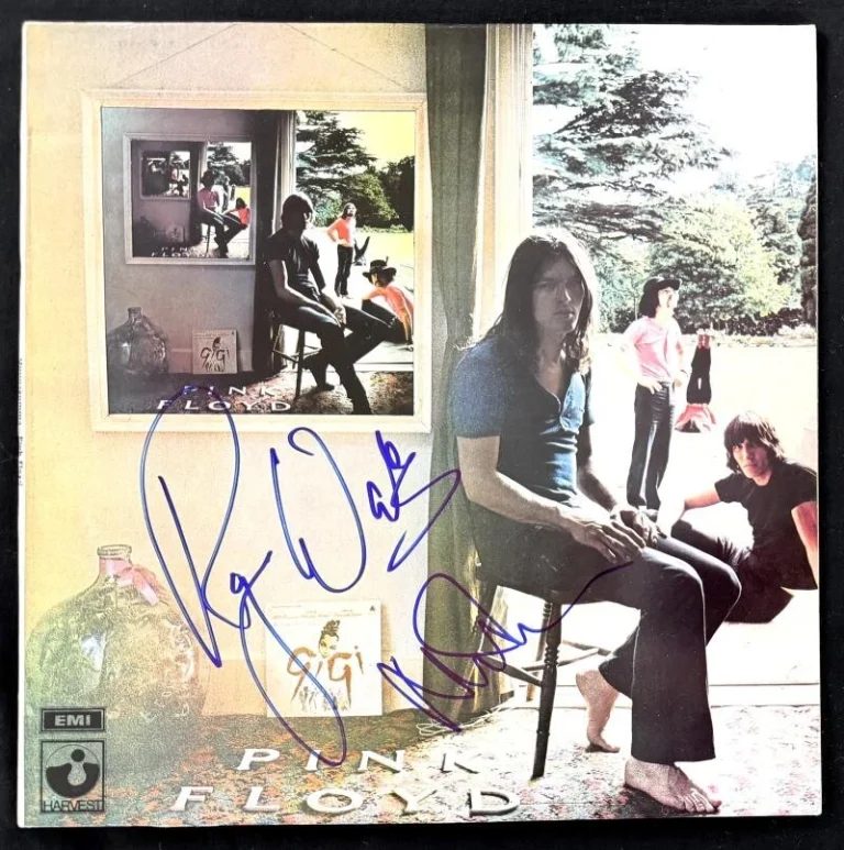 Roger Waters & Nick Mason Signed Autograph Ummagumma Album Record w/ Beckett COA
