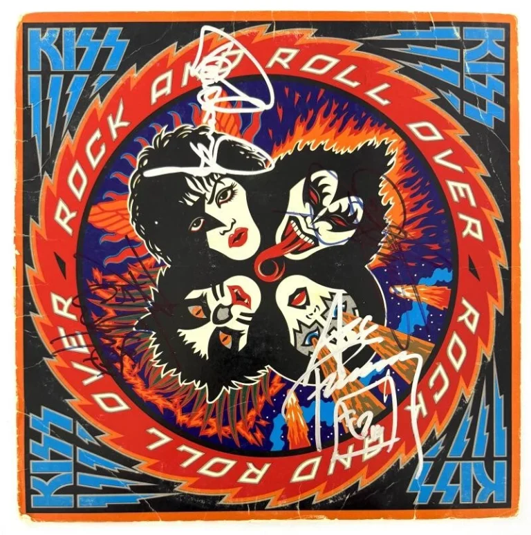 Kiss Band Signed Autograph Album Record Gene Simmons Ace Frehley Paul Peter JSA