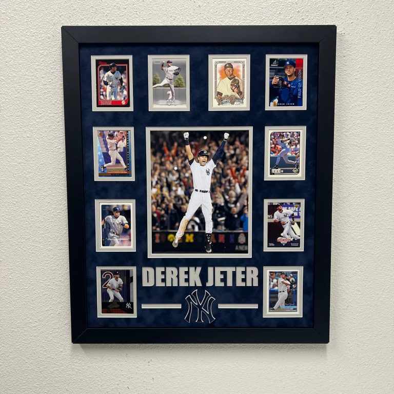 Derek Jeter 10-Card Custom Display Frame New York Yankees