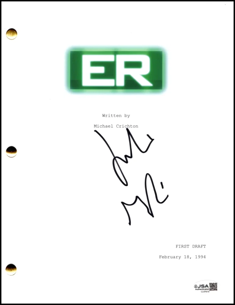 Julianna Margulies Signed Autograph ER Pilot Script - Carol Hathaway w/ JSA COA