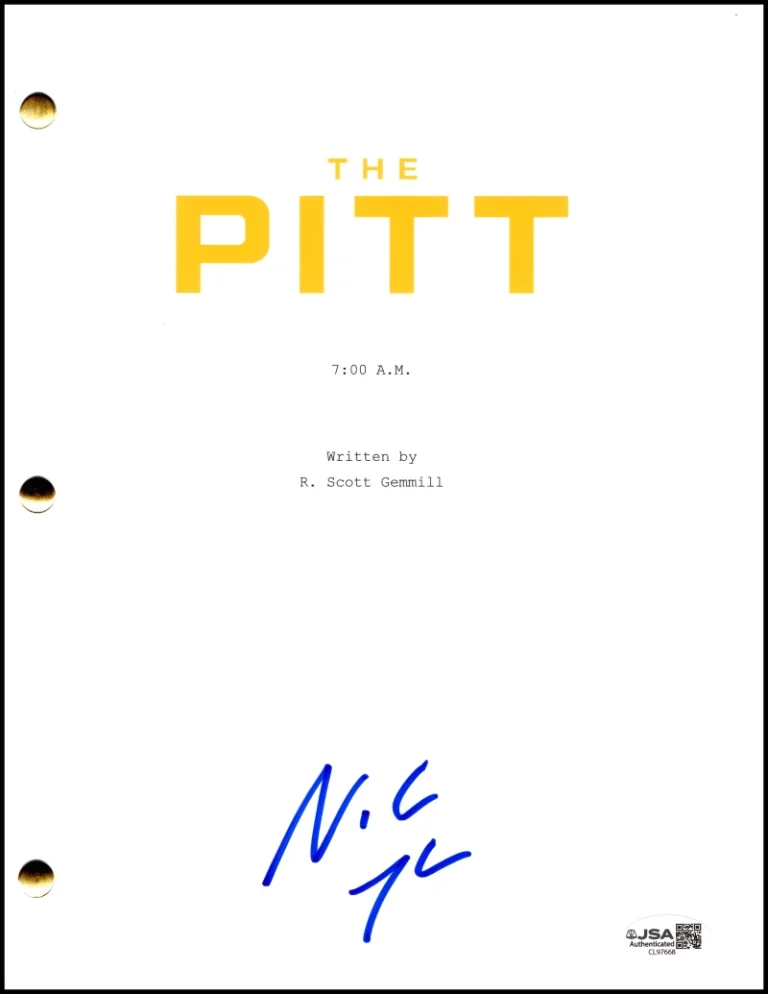 Noah Wyle Signed Autograph The Pitt Pilot Script Screenplay - Dr Robby JSA COA