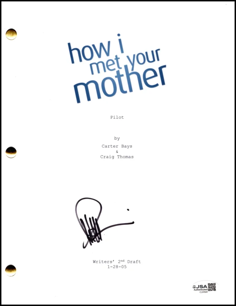 Neil Patrick Harris Signed Autograph How I Met Your Mother Pilot Script JSA COA