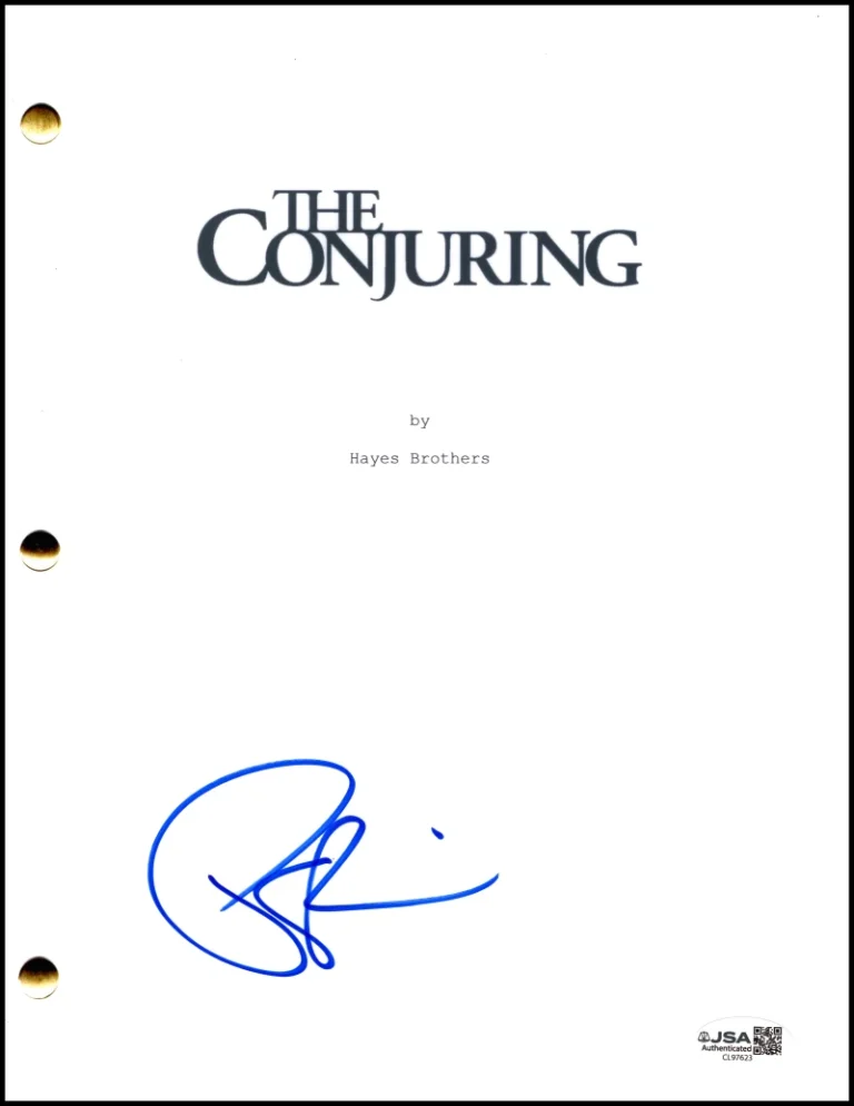 Patrick Wilson Signed Autograph The Conjuring Movie Script Screenplay w/ JSA COA