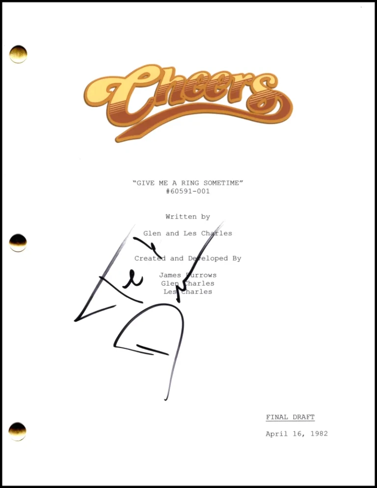 Ted Danson Signed Autograph Cheers Full Pilot Script Screenplay - Sam Malone