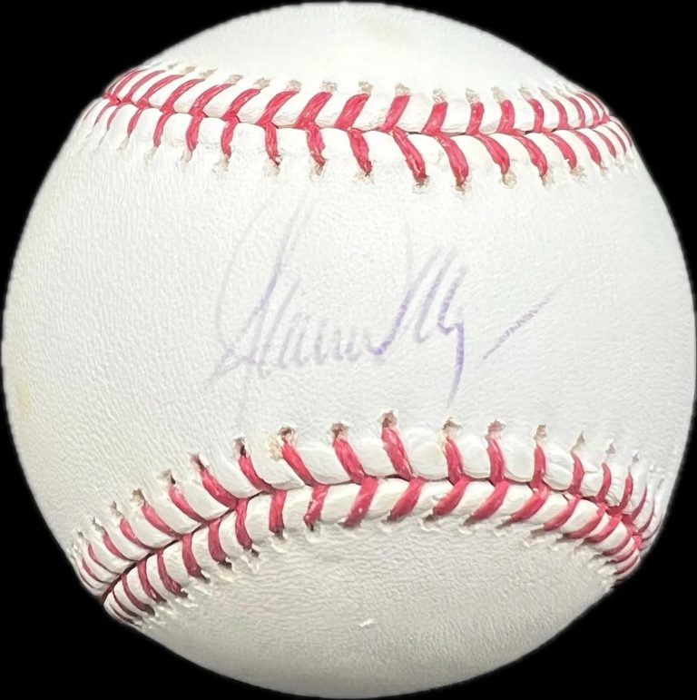 Marquis Grissom Signed Baseball MLB PSA