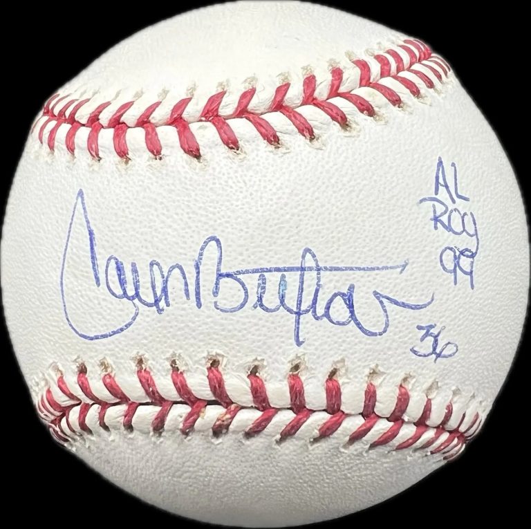 Carlos Beltran Kansas City Royals Signed Baseball MLB PSA