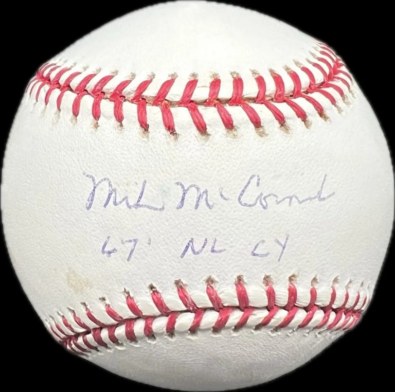 Mike McCormick San Francisco Giants Signed Baseball MLB PSA