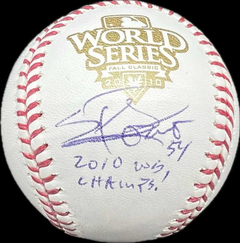 Sergio Romo San Francisco Giants Signed Baseball MLB PSA