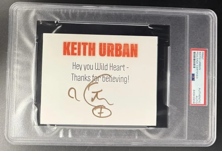 Keith Urban Wild Heart Signed Autograph PSA/DNA Slabbed Rare Photo Print COA