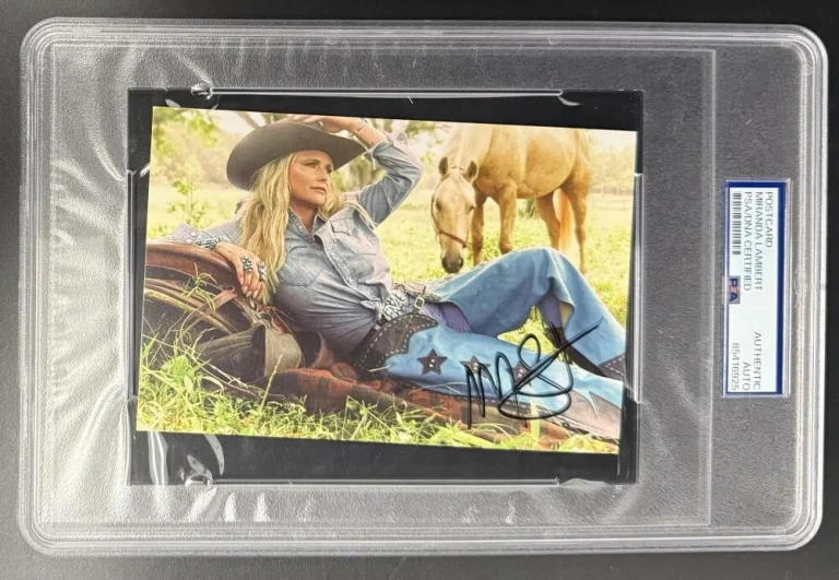 Miranda Lambert Signed Autograph PSA/DNA Insert Postcard - Country Music Beauty