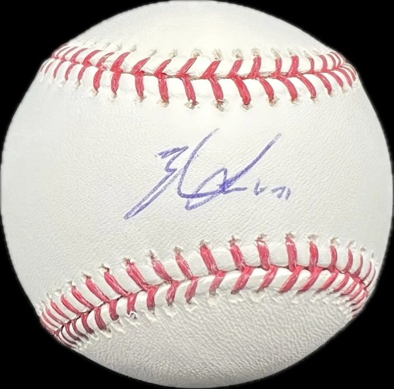 Zach Lee Los Angeles Dodgers Signed Baseball MLB PSA