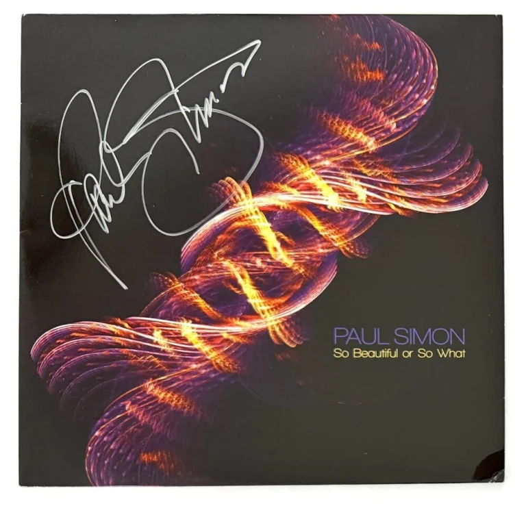 Paul Simon Signed Autograph Album Record - So Beautiful or So What Beckett COA