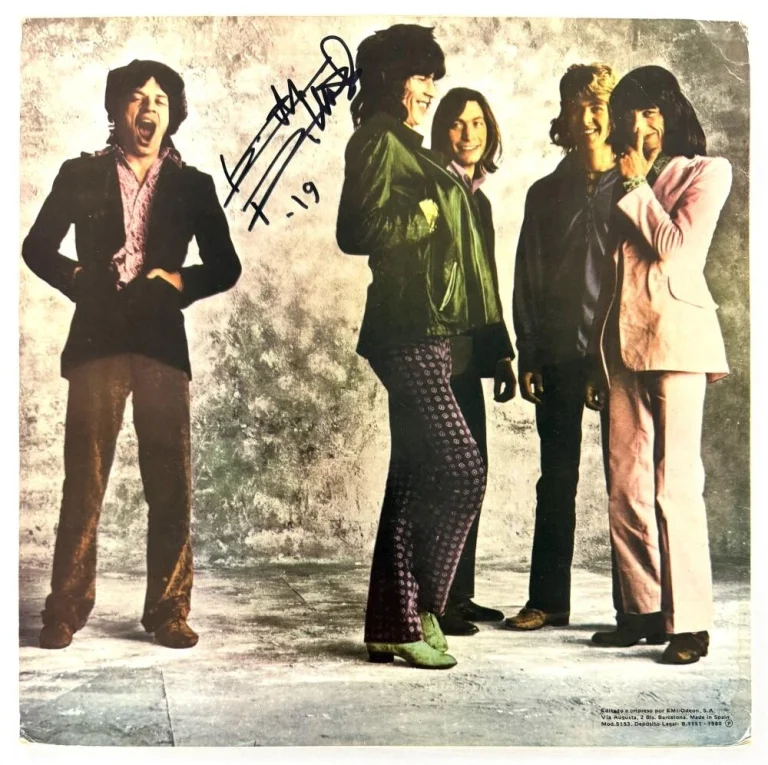 Keith Richards Signed Autograph Rolling Stones Album Vinyl Record LP Beckett COA
