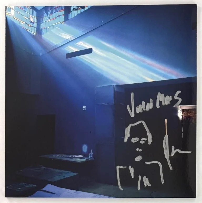 John Maus Signed Autograph Later Than You Think Album Record w/ Art Sketch JSA