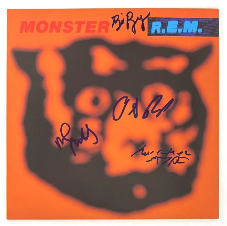 R.E.M. Band Signed Autograph Album Record  Michael Stipe Bill Peter Mike JSA COA
