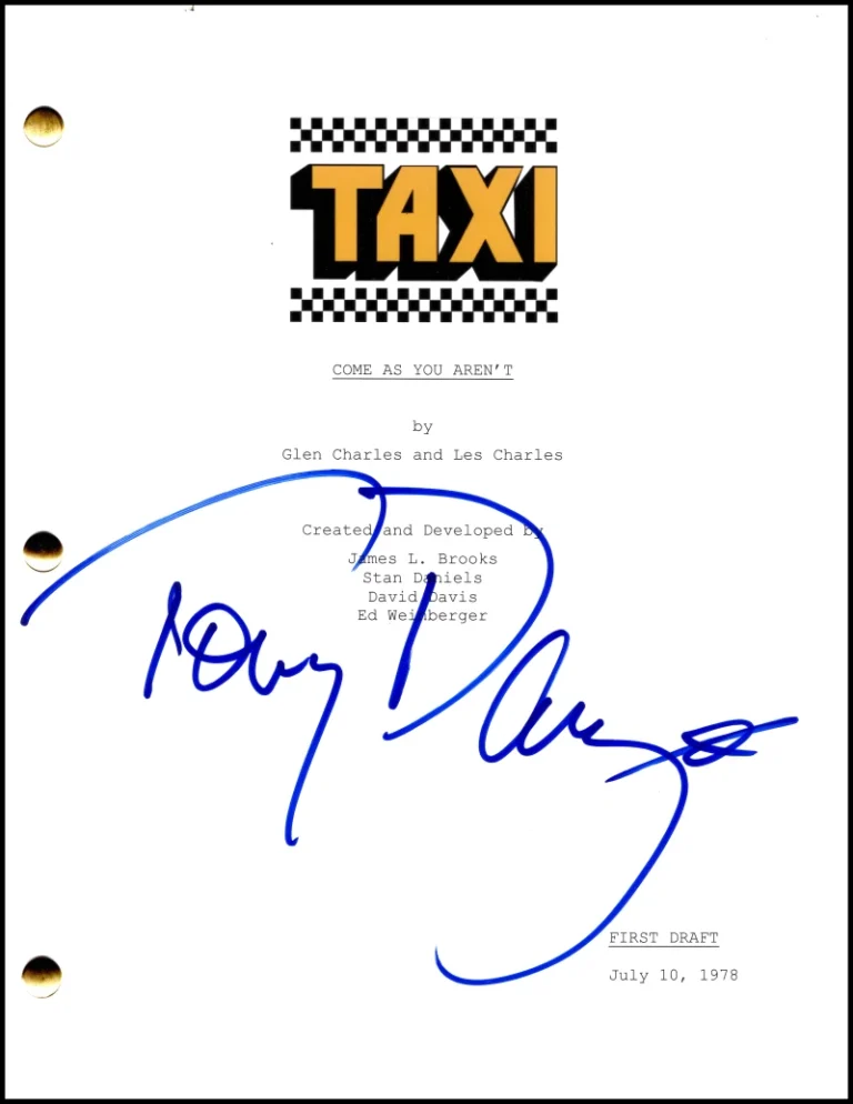 Tony Danza Signed Autograph Taxi Full Episode Script Screenplay - Tony Banta