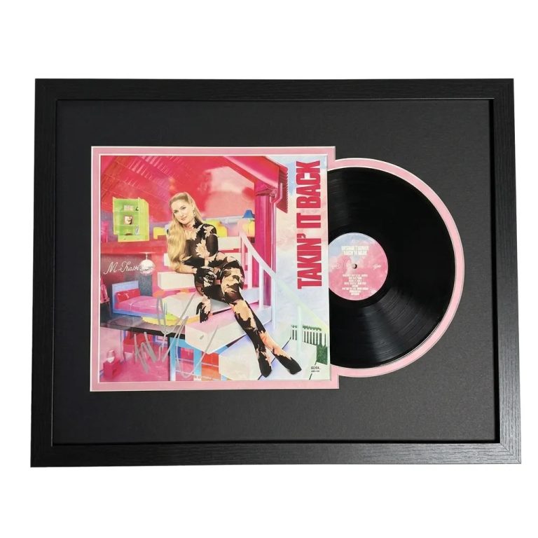 Meghan Trainor Signed Vinyl Custom Framed  PSA Autographed Takin' It Back