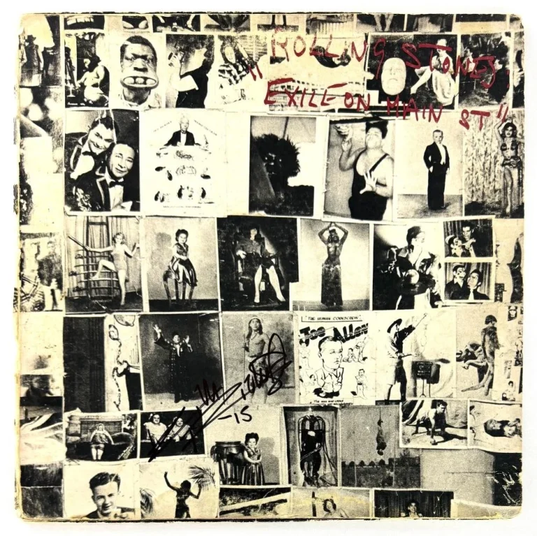Keith Richards Signed Autograph Rolling Stones Exile on Main St Album Record JSA