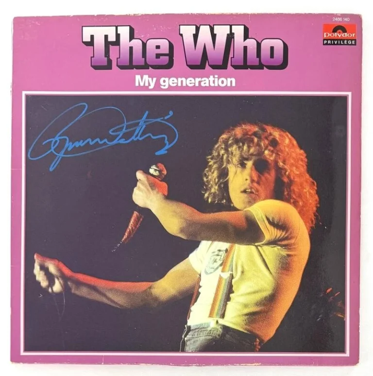 Roger Daltrey The Who Signed Autograph My Generation Album Record w/ Beckett COA