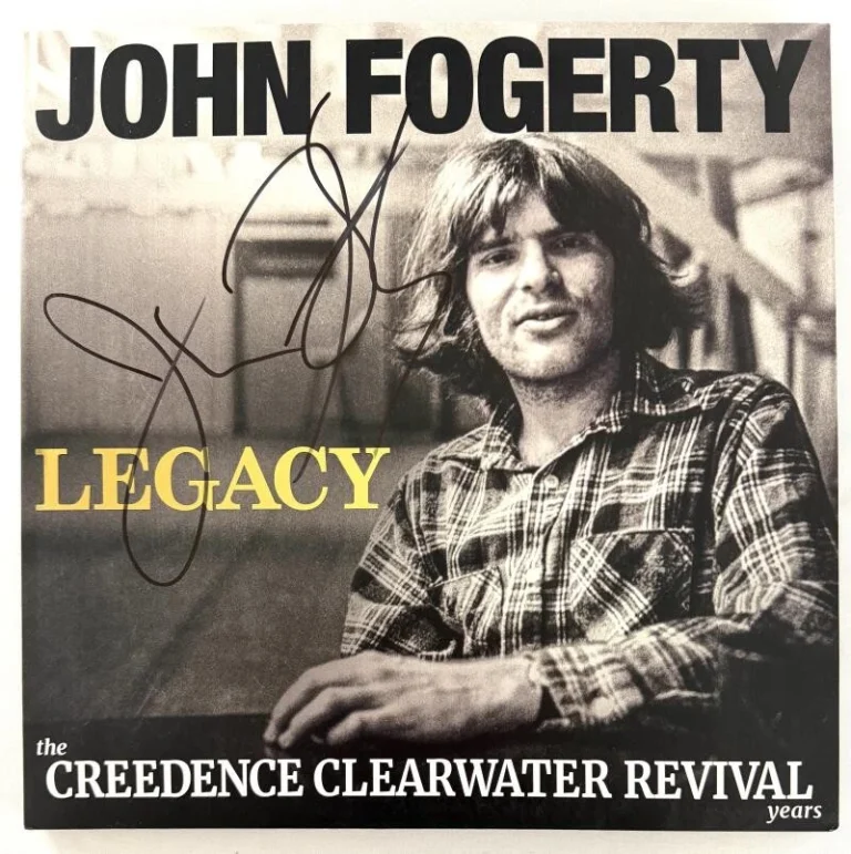 John Fogerty Creedence Clearwater Revival Signed Autograph Legacy Record BAS COA