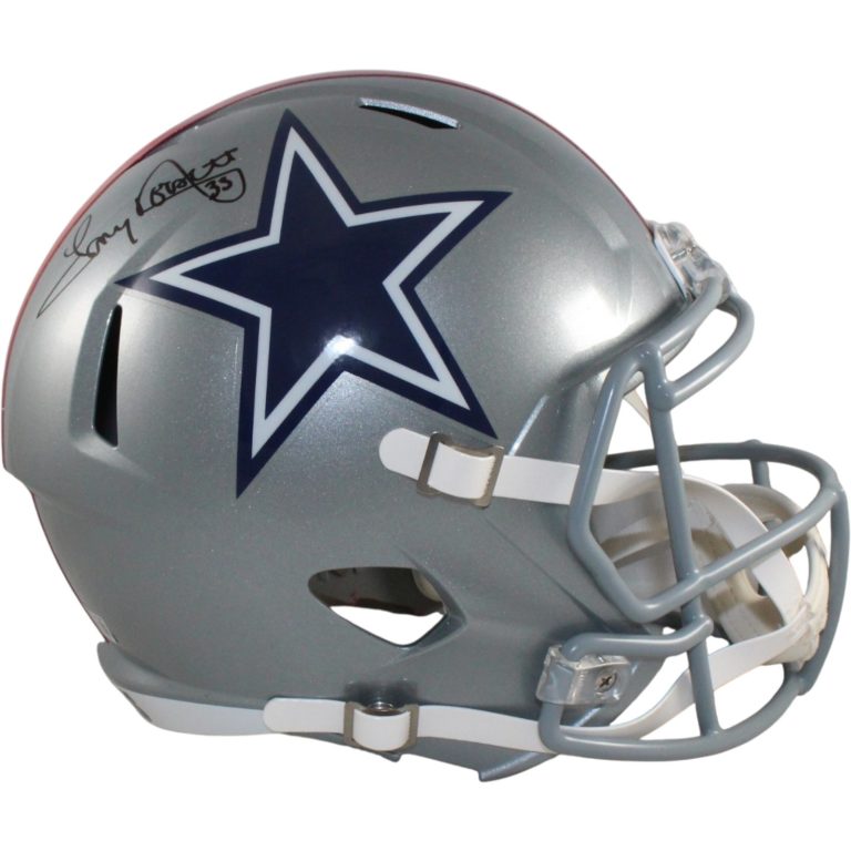 Tony Dorsett Autographed Dallas Cowboys F/S TB 76 Helmet Beckett Witness 56357