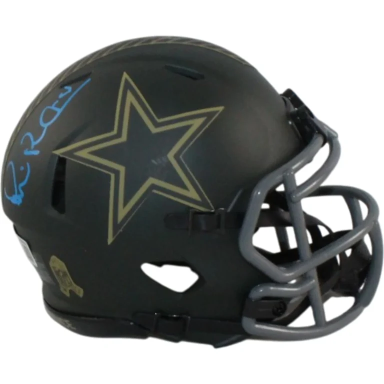 Michael Irvin Autographed Dallas Cowboys 25 STS Mini Helmet Beckett 56400