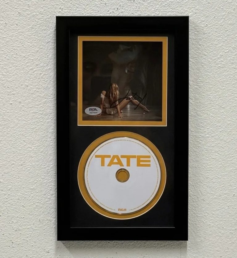Tate McRae Signed So Close To What CD Cover Framed PSA/DNA Autographed