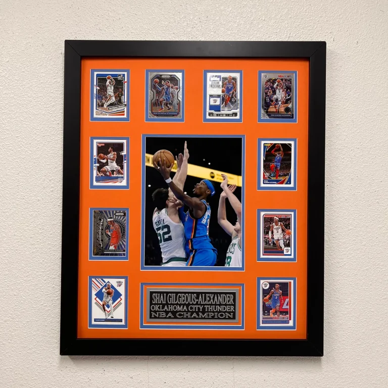 Shai Gilgeous-Alexander 10-Card Custom Display Frame Oklahoma City Thunder