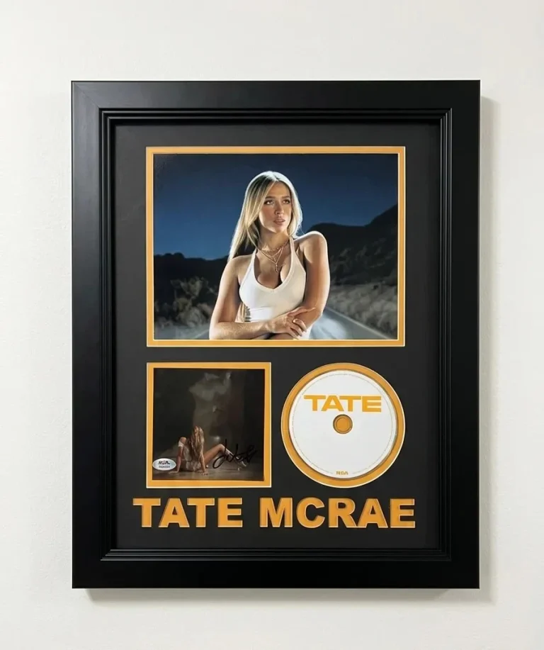 Tate McRae Signed So Close To What CD Cover Framed PSA/DNA Autographed