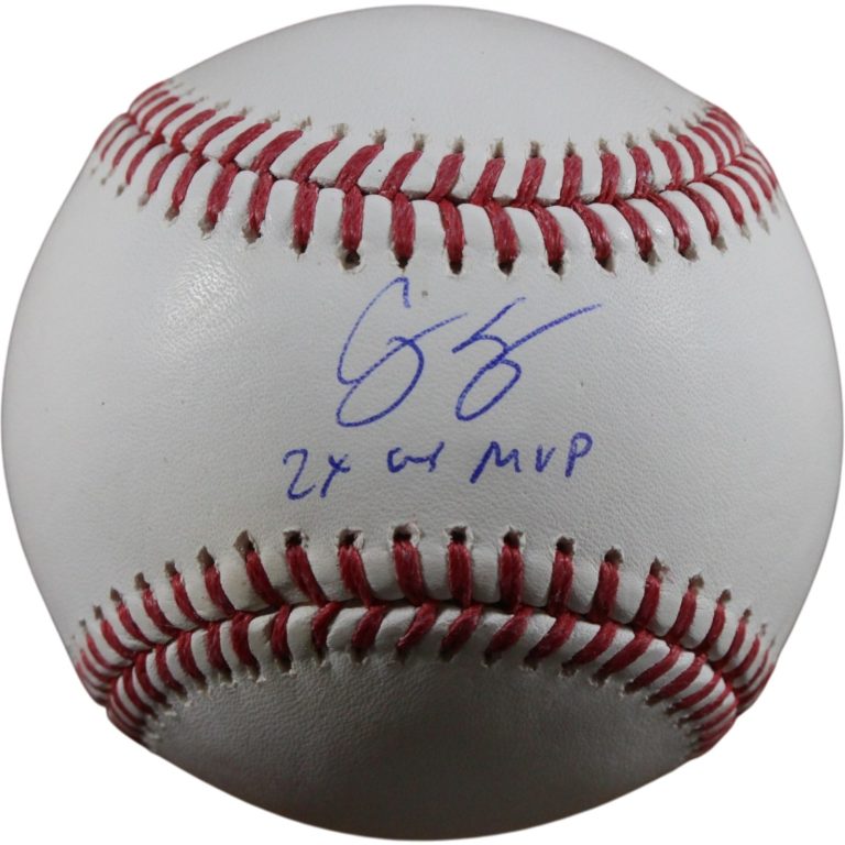 Corey Seager Autographed Texas Rangers OML Baseball 2x WS MVP Beckett 56294