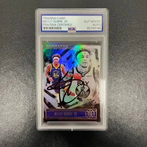 2020-21 Panini Illusions#21 Kelly Oubre Jr Signed Card PSA Golden State Warriors