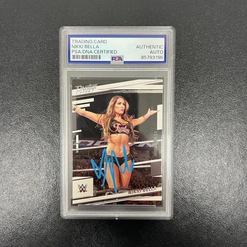 2022 Panini Chronicles Prestige WWE#172 Nikki Bella Signed Card PSA Autographed