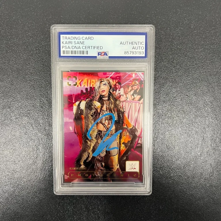 2024 Panini PhotoGenic WWE#112 Kairi Sane Signed Card PSA Autographed