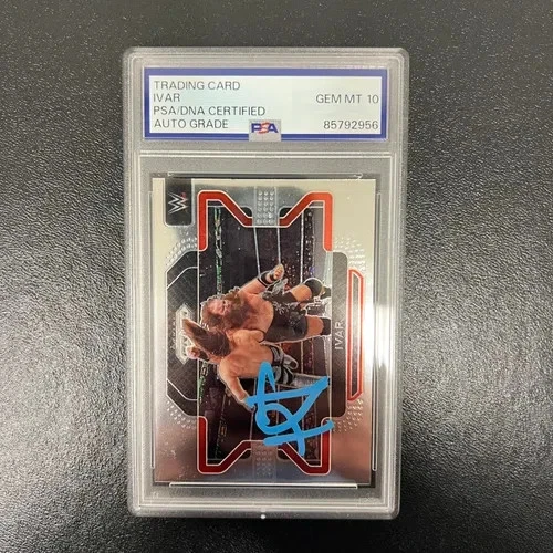 Ivar Signed 2022 Panini Prizm WWE#73 Card PSA Auto 10 Autographed