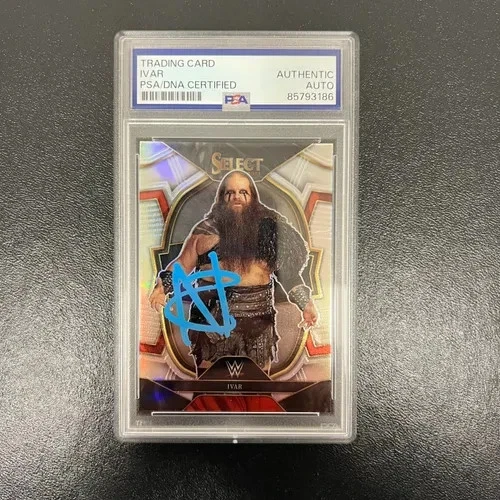 2023 Panini Select WWE#62 Ivar Signed Card PSA Auto 10 Autographed