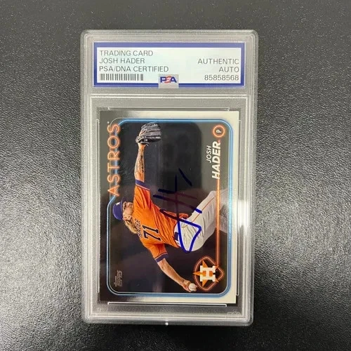 2024 Topps Series Two#433 Josh Hader Signed Card PSA Houston Astros