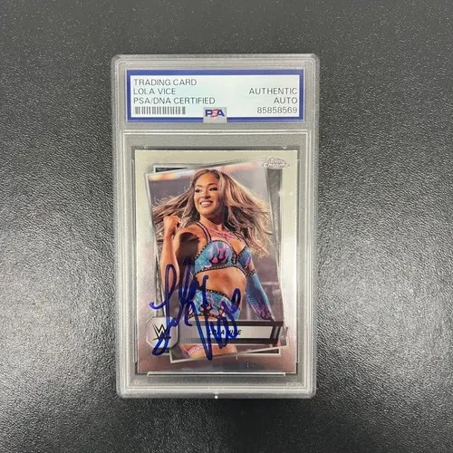 2025 Topps Chrome#151 Lola Vice Signed Card PSA Autographed